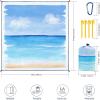imageBeach Blanket Sandproof Extra Large Beach Mat Adults Waterproof Quick Drying Sand Free Mat Made by Premium Polyester with 4 Stakes ampamp 4 Corner Pockets for Outdoor Travel Camping HikingYhst