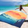 imageBeach Blanket Sandproof Extra Large Beach Mat Adults Waterproof Quick Drying Sand Free Mat Made by Premium Polyester with 4 Stakes ampamp 4 Corner Pockets for Outdoor Travel Camping HikingSj