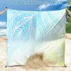 imageBeach Blanket Sandproof Extra Large Beach Mat Adults Waterproof Quick Drying Sand Free Mat Made by Premium Polyester with 4 Stakes ampamp 4 Corner Pockets for Outdoor Travel Camping HikingBbsbwpinkbluegreen