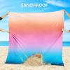 imageBeach Blanket Sandproof Extra Large Beach Mat Adults Waterproof Quick Drying Sand Free Mat Made by Premium Polyester with 4 Stakes ampamp 4 Corner Pockets for Outdoor Travel Camping HikingJbrl