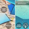 imageBeach Blanket Sandproof Extra Large Beach Mat Adults Waterproof Quick Drying Sand Free Mat Made by Premium Polyester with 4 Stakes ampamp 4 Corner Pockets for Outdoor Travel Camping HikingSj