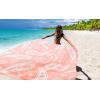 imageBeach Blanket Sandproof Extra Large Beach Mat Adults Waterproof Quick Drying Sand Free Mat Made by Premium Polyester with 4 Stakes ampamp 4 Corner Pockets for Outdoor Travel Camping HikingBbpaisleypink