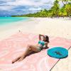 imageBeach Blanket Sandproof Extra Large Beach Mat Adults Waterproof Quick Drying Sand Free Mat Made by Premium Polyester with 4 Stakes ampamp 4 Corner Pockets for Outdoor Travel Camping HikingBbpaisleypink