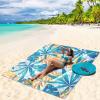 imageBeach Blanket Sandproof Extra Large Beach Mat Adults Waterproof Quick Drying Sand Free Mat Made by Premium Polyester with 4 Stakes ampamp 4 Corner Pockets for Outdoor Travel Camping HikingZlywhitegreenyellow