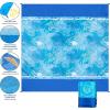 imageBeach Blanket Sandproof Extra Large Beach Mat Adults Waterproof Quick Drying Sand Free Mat Made by Premium Polyester with 4 Stakes ampamp 4 Corner Pockets for Outdoor Travel Camping HikingSeashells