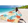 imageBeach Blanket Sandproof Extra Large Beach Mat Adults Waterproof Quick Drying Sand Free Mat Made by Premium Polyester with 4 Stakes ampamp 4 Corner Pockets for Outdoor Travel Camping HikingZlybdhhl