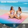 imageBeach Blanket Sandproof Extra Large Beach Mat Adults Waterproof Quick Drying Sand Free Mat Made by Premium Polyester with 4 Stakes ampamp 4 Corner Pockets for Outdoor Travel Camping HikingJbrl