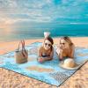 imageBeach Blanket Waterproof Sandproof Beach Mat 79quot X 83quot10x9for 28 Adults Quick Drying Outdoor Picnic Mat Beach Accessories for Travel Camping HikingMandala Sea