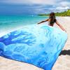 imageBeach Blanket Waterproof Sandproof Beach Mat 79quot X 83quot10x9for 28 Adults Quick Drying Outdoor Picnic Mat Beach Accessories for Travel Camping Hiking3djellyfish