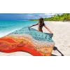 imageBeach Blanket Waterproof Sandproof Beach Mat 79quot X 83quot10x9for 28 Adults Quick Drying Outdoor Picnic Mat Beach Accessories for Travel Camping HikingTribegreen Orange