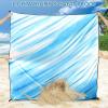 imageBeach Blanket Waterproof Sandproof Beach Mat 79quot X 83quot10x9for 28 Adults Quick Drying Outdoor Picnic Mat Beach Accessories for Travel Camping HikingTwillblue