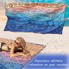 imageBeach Blanket Waterproof Sandproof Beach Mat 79quot X 83quot10x9for 28 Adults Quick Drying Outdoor Picnic Mat Beach Accessories for Travel Camping HikingTribepink Blue