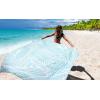 imageBeach Blanket Waterproof Sandproof Beach Mat 79quot X 83quot10x9for 28 Adults Quick Drying Outdoor Picnic Mat Beach Accessories for Travel Camping HikingRipple Light Blue