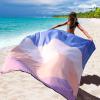 imageBeach Blanket Waterproof Sandproof Beach Mat 79quot X 83quot10x9for 28 Adults Quick Drying Outdoor Picnic Mat Beach Accessories for Travel Camping HikingPink and Blue