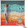 imageBeach Blanket Waterproof Sandproof Beach Mat 79quot X 83quot10x9for 28 Adults Quick Drying Outdoor Picnic Mat Beach Accessories for Travel Camping HikingTribegreen Orange
