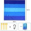 imageBeach Blanket Waterproof Sandproof Beach Mat 79quot X 83quot10x9for 28 Adults Quick Drying Outdoor Picnic Mat Beach Accessories for Travel Camping HikingBlue