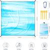 imageBeach Blanket Waterproof Sandproof Beach Mat 79quot X 83quot10x9for 28 Adults Quick Drying Outdoor Picnic Mat Beach Accessories for Travel Camping HikingBlue and White Splattered With Color