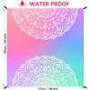 imageBeach Blanket Waterproof Sandproof Beach Mat 79quot X 83quot10x9for 28 Adults Quick Drying Outdoor Picnic Mat Beach Accessories for Travel Camping HikingBluepink