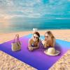 imageBeach Blanket Waterproof Sandproof Beach Mat 79quot X 83quot10x9for 28 Adults Quick Drying Outdoor Picnic Mat Beach Accessories for Travel Camping HikingGradientbluepurple