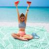 imageBeach Blanket Waterproof Sandproof Beach Mat 79quot X 83quot10x9for 28 Adults Quick Drying Outdoor Picnic Mat Beach Accessories for Travel Camping HikingWater Ripples