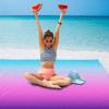 imageBeach Blanket Waterproof Sandproof Beach Mat 79quot X 83quot10x9for 28 Adults Quick Drying Outdoor Picnic Mat Beach Accessories for Travel Camping HikingGradientbluepurple