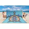 imageBeach Blanket Waterproof Sandproof Beach Mat 79quot X 83quot10x9for 28 Adults Quick Drying Outdoor Picnic Mat Beach Accessories for Travel Camping HikingColorful Sea Turtlemandala Bottom