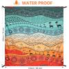 imageBeach Blanket Waterproof Sandproof Beach Mat 79quot X 83quot10x9for 28 Adults Quick Drying Outdoor Picnic Mat Beach Accessories for Travel Camping HikingTribegreen Orange
