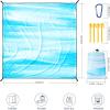 imageBeach Blanket Waterproof Sandproof Beach Mat 79quot X 83quot10x9for 28 Adults Quick Drying Outdoor Picnic Mat Beach Accessories for Travel Camping HikingBlue and White Splattered With Color