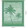 imageBeach Blanket Waterproof Sandproof Beach Mat 79quot X 83quot10x9for 28 Adults Quick Drying Outdoor Picnic Mat Beach Accessories for Travel Camping HikingCoconut Tree