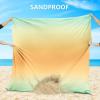 imageBeach Blanket Waterproof Sandproof Beach Mat 79quot X 83quot10x9for 28 Adults Quick Drying Outdoor Picnic Mat Beach Accessories for Travel Camping HikingGradientcalifornia
