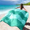 imageBeach Blanket Waterproof Sandproof Beach Mat 79quot X 83quot10x9for 28 Adults Quick Drying Outdoor Picnic Mat Beach Accessories for Travel Camping HikingLight and Dark Green