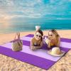 imageBeach Blanket Waterproof Sandproof Beach Mat 79quot X 83quot10x9for 28 Adults Quick Drying Outdoor Picnic Mat Beach Accessories for Travel Camping HikingSolidpurple
