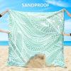 imageBeach Blanket Waterproof Sandproof Beach Mat 79quot X 83quot10x9for 28 Adults Quick Drying Outdoor Picnic Mat Beach Accessories for Travel Camping HikingWater Ripples