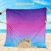 imageBeach Blanket Waterproof Sandproof Beach Mat 79quot X 83quot10x9for 28 Adults Quick Drying Outdoor Picnic Mat Beach Accessories for Travel Camping HikingGradientbluepurple