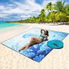 imageBeach Blanket Waterproof Sandproof Beach Mat 79quot X 83quot10x9for 28 Adults Quick Drying Outdoor Picnic Mat Beach Accessories for Travel Camping Hiking3djellyfish