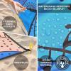 imageBeach Blanket Waterproof Sandproof Beach Mat 79quot X 83quot10x9for 28 Adults Quick Drying Outdoor Picnic Mat Beach Accessories for Travel Camping HikingTribepink Blue