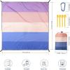 imageBeach Blanket Waterproof Sandproof Beach Mat 79quot X 83quot10x9for 28 Adults Quick Drying Outdoor Picnic Mat Beach Accessories for Travel Camping HikingPink and Blue