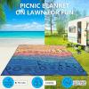 imageBeach Blanket Waterproof Sandproof Beach Mat 79quot X 83quot10x9for 28 Adults Quick Drying Outdoor Picnic Mat Beach Accessories for Travel Camping HikingTribepink Blue