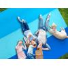 imageBeach Blanket Waterproof Sandproof Beach Mat 79quot X 83quot10x9for 28 Adults Quick Drying Outdoor Picnic Mat Beach Accessories for Travel Camping HikingBulestriped