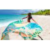 imageBeach Blanket Waterproof Sandproof Beach Mat 79quot X 83quot10x9for 28 Adults Quick Drying Outdoor Picnic Mat Beach Accessories for Travel Camping HikingPalm Leavescolorful