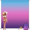 imageBeach Blanket Waterproof Sandproof Beach Mat 79quot X 83quot10x9for 28 Adults Quick Drying Outdoor Picnic Mat Beach Accessories for Travel Camping HikingGradientbluepurple