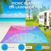 imageBeach Blanket Waterproof Sandproof Beach Mat 79quot X 83quot10x9for 28 Adults Quick Drying Outdoor Picnic Mat Beach Accessories for Travel Camping HikingBluepink