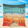 imageBeach Blanket Waterproof Sandproof Beach Mat 79quot X 83quot10x9for 28 Adults Quick Drying Outdoor Picnic Mat Beach Accessories for Travel Camping HikingTribegreen Orange