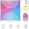 imageBeach Blanket Waterproof Sandproof Beach Mat 79quot X 83quot10x9for 28 Adults Quick Drying Outdoor Picnic Mat Beach Accessories for Travel Camping HikingBluepink