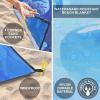 imageBeach Blanket Waterproof Sandproof Beach Mat 79quot X 83quot10x9for 28 Adults Quick Drying Outdoor Picnic Mat Beach Accessories for Travel Camping Hiking3djellyfish