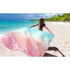 imageBeach Blanket Waterproof Sandproof Beach Mat 79quot X 83quot10x9for 28 Adults Quick Drying Outdoor Picnic Mat Beach Accessories for Travel Camping HikingWater Ripplespink Green White Gradient