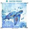 imageBeach Blanket Sandproof Extra Large Beach Mat Adults Waterproof Quick Drying Sand Free Mat Made by Premium Polyester with 4 Stakes amp 4 Corner Pockets for Outdoor Travel Camping HikingSee Turtle