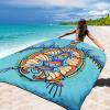 imageBeach Blanket Sandproof Extra Large Beach Mat Adults Waterproof Quick Drying Sand Free Mat Made by Premium Polyester with 4 Stakes amp 4 Corner Pockets for Outdoor Travel Camping HikingCshgmtl