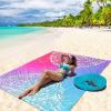 imageBeach Blanket Sandproof Extra Large Beach Mat Adults Waterproof Quick Drying Sand Free Mat Made by Premium Polyester with 4 Stakes amp 4 Corner Pockets for Outdoor Travel Camping HikingMandarins