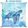 imageBeach Blanket Sandproof Extra Large Beach Mat Adults Waterproof Quick Drying Sand Free Mat Made by Premium Polyester with 4 Stakes amp 4 Corner Pockets for Outdoor Travel Camping HikingSee Turtle